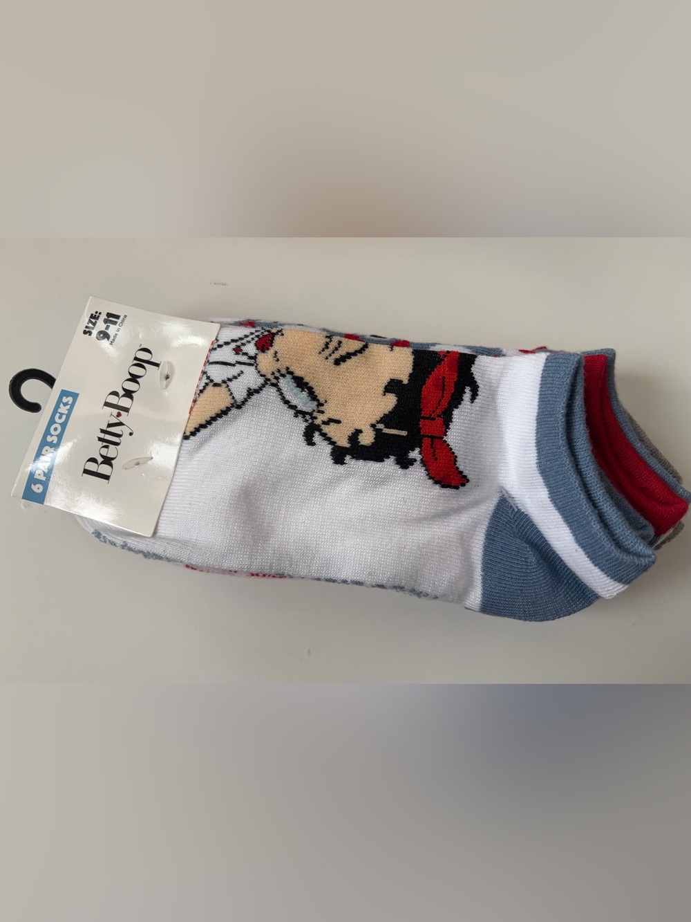 Brand New Betty Boop Socks 6-Pack